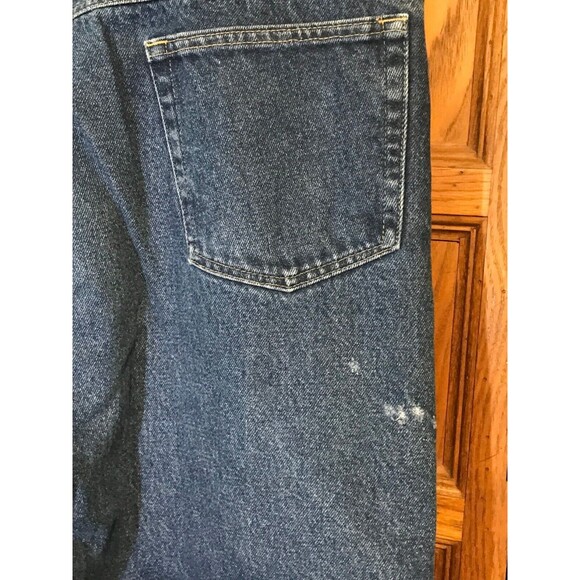 Cabela's Blue Jeans Men's Size 42x28 Brown Flannel Lined Relaxed Denim High Rise - Picture 6 of 12